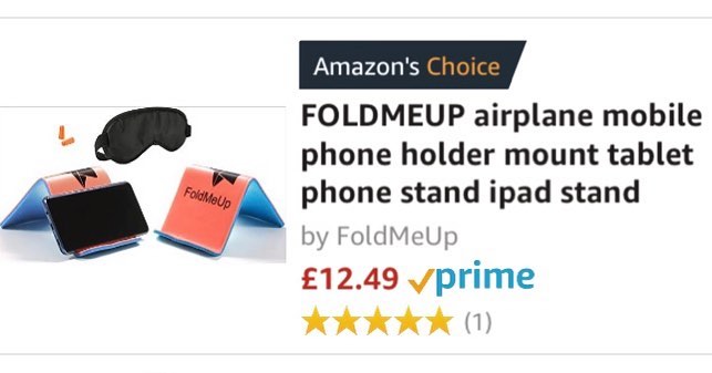 FOLDMEUP phone holder for airplane seatphone holder for airplane seat